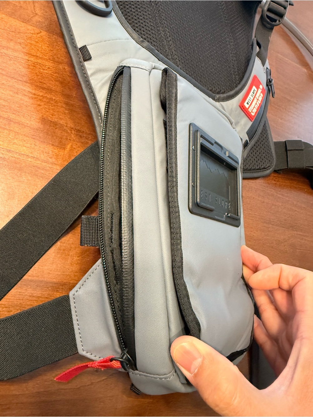 Gray Hydration Backpack Vest - Picture 3 of 5